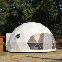 Tente dôme géodésique personnalisée de 5m 6m 8m 10m grande fête commerciale événement en plein air en plein air maison de luxe glamping tentes dômes en PVC