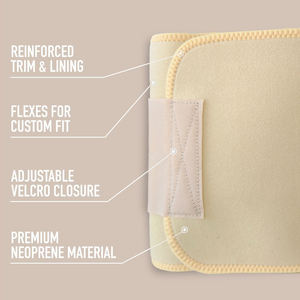 वर्कआउट प्रशिक्षण नियोप्रोन ट्यूमर वजन घटाने स्लिमिंग रैप बेल्ट कमर की कमर ट्रिमर और पुरुषों और महिलाओं के लिए ट्रेनर बेल्ट - Product Image 3