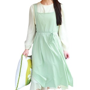 Women Reversible Bib Apron Solid Color Breathable Kitchen Home Work Daily Use - Product Image 4