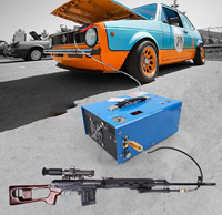 Compresseur d'air PCP 12v 4500Psi 30mpa 300Bar 350w Compresseur d'air PCP Pompe électrique avec transformateur Submersible