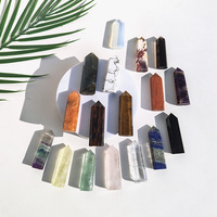Bestseller 5cm Heilsteine Klarer Quarz-Turm Großpackung Rosenquarz Amethyst Natürliche Kristallspitzen für Feng Shui