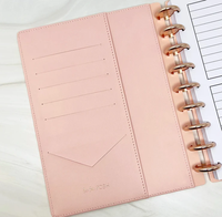 Couverture de carnet de notes de luxe en cuir de crocodile texturé, reliure à anneaux, format lettre moyen A5 A4, personnalisée