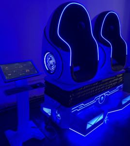 Simulateur de cinéma VR 9D à 2 places en métal pour la maison et <span class=keywords><strong>les</strong></span> centres commerciaux, équipement de salle de jeux pour parcs d'aventure - Chaise œuf 9D et console - Product Image 3