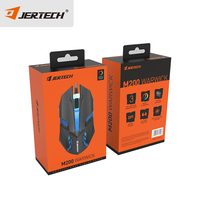 Souris d'ordinateur rétroéclairée optique JERTECH M200 OEM avec câble, logo personnalisé, souris filaire pour PC, ordinateur portable, bureau à domicile, jeu