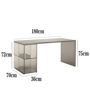 Tienda de ropa Island Display Rack Acero inoxidable Acrílico Combinación <span class=keywords><strong>Deck</strong></span> Tienda de ropa Zapatos y bolsos Vitrina - Product Image 2