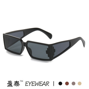 Eyewear <b>Square</b> <b>Sunglasses</b> UV400 PC Frame Women Fashionable Street Style - Product Image 1