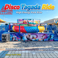 Manège Disco Tagada 24 places, design premium, idéal pour les festivals et parcs d'attractions