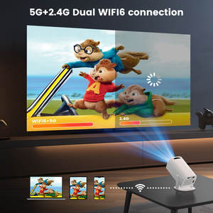 एंड्रॉइड 14 स्मार्ट प्रोजेक्टर, 720 पी एच डी पोर्टेबल मिनी प्रोजेक्टर, वाई-फाई 6 के साथ घर, आउटडोर और व्यक्तिगत उपयोग के लिए कॉम्पैक्ट क्यूब डिजाइन - Product Image 6