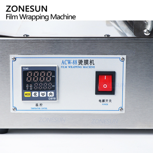 Máquina de Embalaje ZONESUN ZS-ACW88 Semiautomática de Sobremesa para Sellado de Cajas de Papel con Película BOPP, Celofán y Termoencogible - Product Image 2