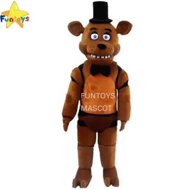 Funtoys CE Five Nights ที่ Freddy 'S การ์ตูน Mascot เครื่องแต่งกายสีน้ำตาล Bonnie คริสต์มาสชุดแฟนซีฮาโลวีน