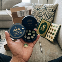 Épingles en émail personnalisées, produits islamiques, coffret cadeau Ramadan Eid, lots multi-paquets, badges en métal 3D, objets de collection, directement de l'usine