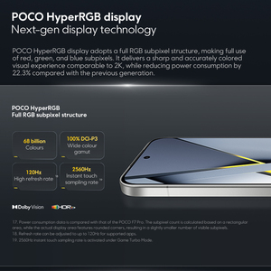 Smartphone POCO F8 Pro 5G, version mondiale, dernier modèle, Snapdragon 8 Elite, écran AMOLED HyperRGB 6,59 pouces 120 Hz, 6210 mAh, charge 100 W, NFC - Product Image 3