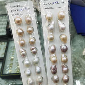 Collar de perlas de agua dulce de alta calidad 2A <span class=keywords><strong>barroco</strong></span> blanco rosa púrpura 9-13mm venta al por mayor cuentas sueltas de tamaño pequeño para la fabricación de joyas - Product Image 3