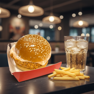 Helado Suave Estilo Hamburguesa Abink (<span class=keywords><strong>Precio</strong></span> de Fábrica). Sabor a Té de Huevo, Empaquetado en Bolsa, Listo para Comer. - Product Image 1