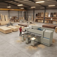 Machine à scier horizontale automatique pour le rainurage et la découpe du bois pour le travail du bois