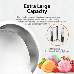 <span class=keywords><strong>Machine</strong></span> à glace dure sphérique automatique de comptoir avec porte latérale en acrylique pour boutique de desserts - Product Image 5