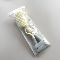 Éponge durable multifonctionnelle pour le nettoyage des biberons, ensemble de brosses à tétines à poignée droite, conception insérable par carte, éponge à main