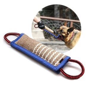 Jouet de dressage pour <span class=keywords><strong>chien</strong></span> en coton et lin, coussin à mâcher pour <span class=keywords><strong>le</strong></span> jeu d'apport et la dentition, pour les Berger Allemands et les Mastiffs - Product Image 1