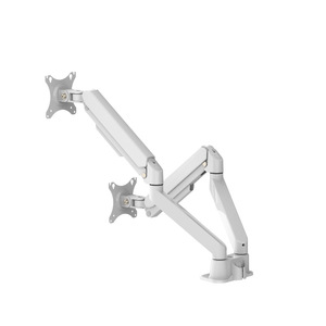 台式双屏电脑显示器臂，内置气弹簧可调铝合金显示器支架 - Product Image 4
