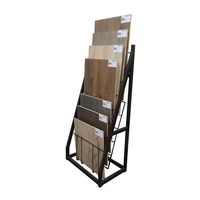Nouveau style Présentoir horizontal à tirer et pousser pour carreaux de céramique, dalles de revêtement et pierres de fer, avec étagère de rangement