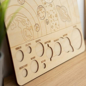 Science <span class=keywords><strong>Astronomie</strong></span> Jeu D'apprentissage Système Solaire Modèle Correspondant Bois Puzzle Espace Planète Éducatif En Bois <span class=keywords><strong>Montessori</strong></span> Jouet - Product Image 6