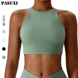 PASUXI Custom New Arrival Women Recycled Fitness Sports Bra High Quality Plus Size Workout Running Yoga Sports Bra