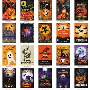 Bandera de Jardín de Doble Cara de 12 x 18 Pulgadas con Diseño de Halloween y Día de Muertos, con Asta, Venta al por Mayor - Product Image 3