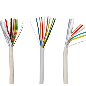 Câble d'alarme de sécurité antivol 4 conducteurs en cuivre/CCA, âme 12/10 AWG, gaine PVC blindée, 300V, universel pour <span class=keywords><strong>interphone</strong></span> intelligent - Product Image 1