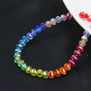 Bán Buôn Rondelle Áo Mặt Pha Lê Hạt AB Màu Vòng Glass Bead Loose Spacer Hạt Đối Với Trang Sức Làm DIY - Product Image 3