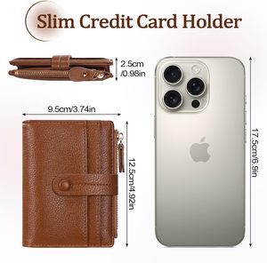 Portafoglio piccolo corto da <span class=keywords><strong>donna</strong></span> in pelle semplice alla moda con pochette in poliestere con fermasoldi da <span class=keywords><strong>donna</strong></span> - Product Image 3