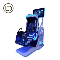 LeaderDream último asiento único 9D deporte interior adultos niños juego de disparos realidad Virtual VR 360 silla simulador de vuelo