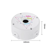 Soporte Universal Impermeable de Plástico para Cámara CCTV, Caja de Conexiones, Base de Montaje para Cámara de Seguridad, Caja de Conexiones para Exteriores