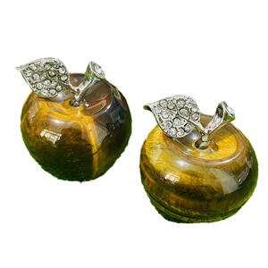 HZ คริสตัลแกะสลักธรรมชาติสำหรับเป็นของขวัญคริสต์มาสอีฟคริสตัลแกะสลักแอปเปิ้ล - Product Image 2