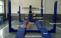 LIGE Machine d'alignement de roue 3d avec 4 poteaux de levage de voiture Équipement de véhicule de voiture Machine d'élément de roue