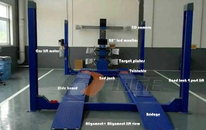 Máquina de alineación de ruedas LIGE <span class=keywords><strong>3D</strong></span> con elevador de coche de 4 postes, equipo de vehículo, máquina de elementos de rueda - Product Image 2