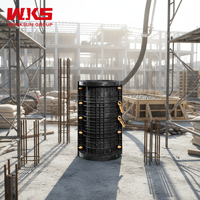 Panneau de coffrage modulaire en plastique écologique et recyclable, réduit les coûts de plâtrage secondaire, solution réutilisable haute résistance pour villa