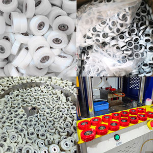 Rouleau en nylon PU POM PA <span class=keywords><strong>POK</strong></span> PEEK ZOTY, diamètre intérieur 1-30 mm, diamètre extérieur 8-80 mm, rouleau en caoutchouc plastique avec roulements revêtus - Product Image 4