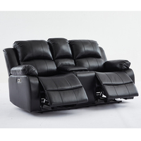 Chaise de canapé inclinable moderne Aie Rocking Swivel Leather Extensible avec fonction de massage-Cinema Theatre Wholesale