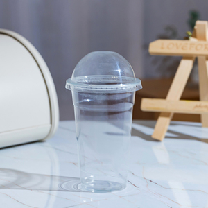 KAIDA Kunststoff OEM-Marke Milchshake-Becher 12oz Transparent mit Logoaufdruck Plastik-PET-<span class=keywords><strong>Slush</strong></span>-Eisbecher mit Individuellem Logo - Product Image 4