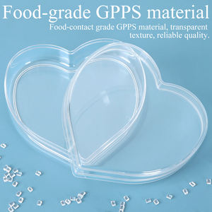 Boîte à chocolat en plastique en <span class=keywords><strong>forme</strong></span> de cœur SUNSHIGN, boîte à pâtisserie étoile avec couvercle, étui assorti pour café, perles de cacao, collations, <span class=keywords><strong>dragées</strong></span> - Product Image 2