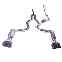 Tuyau de descente Catback en acier inoxydable haute Performance 3 "pour système d'échappement de voiture FORD MUSTANG EcoBoost 14 jusqu'à 2.3T