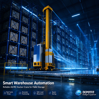 Machines de stockage à voies étroites personnalisées avec grue empileuse ASRS pour entrepôt stéréo de matières premières d'usine de fabrication