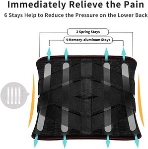 <span class=keywords><strong>Ceinture</strong></span> de soutien <span class=keywords><strong>lombaire</strong></span> de taille d'orthèse <span class=keywords><strong>lombaire</strong></span> respirante durable pour le soulagement de la douleur de taille - Product Image 4