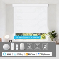 Stores romains motorisés intelligents à batterie au lithium rechargeable compatibles Alexa Zigbee Matter pour fenêtre