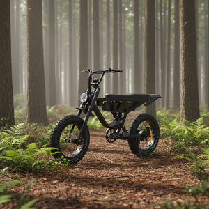 Vélo tout-terrain adulte de haute qualité à longue autonomie, batterie lithium 52V 750W, moteur roue arrière, vélo électrique de ville tout-terrain, freins à disque hydrauliques - Product Image 2