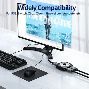 Unnlink 8K60Hz Splitter 2 en 1 Out 4K144Hz 2,1 adaptador de interruptor para xiaomi <span class=keywords><strong>Mi</strong></span> TV <span class=keywords><strong>Box</strong></span> ps5 ps4 para <span class=keywords><strong>chromecast</strong></span> blu-ray Disc - Product Image 4