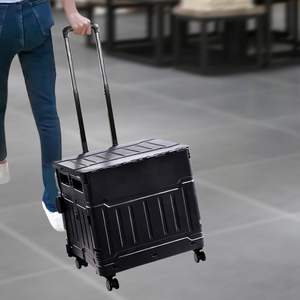 Chariot durable se pliant en plastique de chariot à provisions de style populaire extérieur de promotion pour camper - Product Image 5