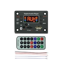 Carte décodeur MP3 Bluetooth 5.0 12V avec écran couleur, module audio pour voiture, prend en charge USB, TF, radio FM, lecteur WMA MP3