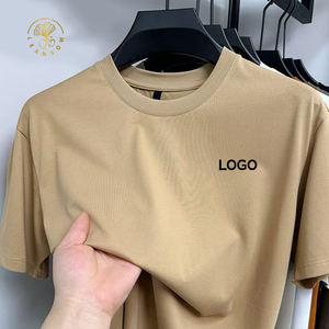 Camiseta de Algodón Lisa de Alta Calidad <span class=keywords><strong>para</strong></span> Hombre, Crea Tu Propia Camiseta de Punto Extra Grande, Fabricante, Mangas Cortas, Cuello Redondo Premium - Product Image 1