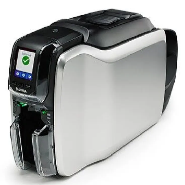 Original Zebra Zc300 Single-sided Double-sided Card Printer Pvc Card Printer 300dpi Id Card Printer